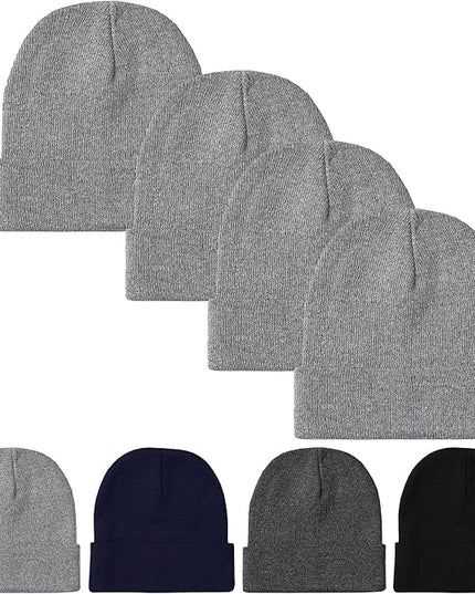 Unisex Winter Beanie – Warm Knit Hat for Men & Women, Soft Stretchy Cold Weather Cap for Outdoor, Running & Hiking