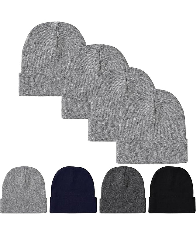 Unisex Winter Beanie – Warm Knit Hat for Men & Women, Soft Stretchy Cold Weather Cap for Outdoor, Running & Hiking