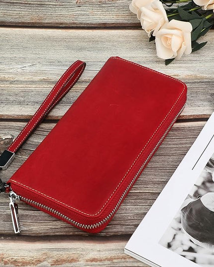 Lavemi Small Compact Women Wallet RFID Blocking Genuine Leather Bifold Purse with ID Windows