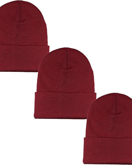 Gelante Unisex Beanie Cap Knitted Warm Solid Color