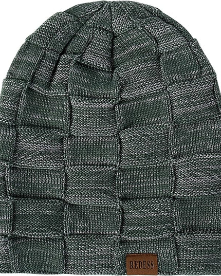 REDESS Beanie Hat for Men and Women Winter Warm Hats Knit Slouchy Thick Skull Cap