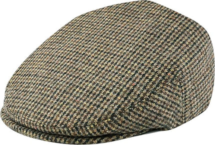FEINION Men's Wool Tweed Newsboy Ivy Cap Gatsby Golf Flat Hat