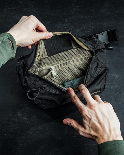 Eberlestock Bando Bag - Tactical Men's Fanny Pack w/Adjustable Waist Belt, Zippered Pockets, Compact Lightweight Belt Bag
