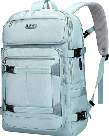 PIJUSHI Travel Backpack for Women Flight Aprroved Carry on Bag Large Casual Luggage Backpack Fit 16 inch Laptop(PE050 Teal Blue)