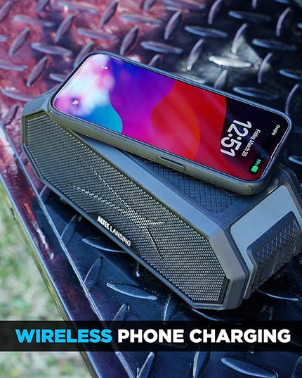Altec Lansing Loud Portable Speakers Bluetooth Wireless Waterproof - MultiColor LED, 20 Hour Playtime, Mount Included | HydraBLAST 2.0 Magnetic Bluetooth Speaker for Travel, Home and Outdoor Adventure