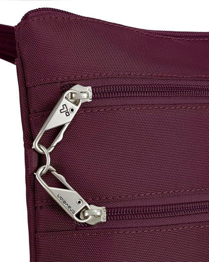 Travelon Anti-theft Classic Slim Double Zip Crossbody