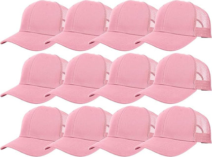Gelante Mesh Trucker Hat Baseball Cap Structured Front Panel Wholesale LOT 12 Pack