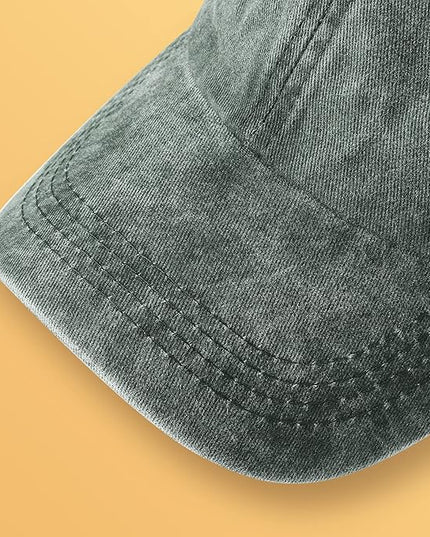 MEINICY 3 Packs Washed-Cotton Plain Baseball Cap, Vintage Adjustable Dad Hats Gift for Men/Women,Unstructured