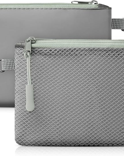 VULKIT Small Zip Wallet 2 Packs Coin Pouch Mini Travel Bag Multifunctional Pouch Change Holder