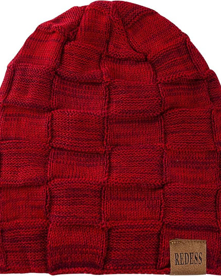 REDESS Beanie Hat for Men and Women Winter Warm Hats Knit Slouchy Thick Skull Cap