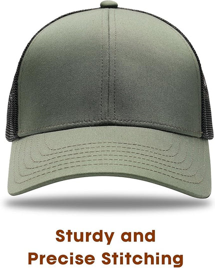 FURTALK Mens Trucker Hat Structured Mesh Baseball Cap Adjustable Classic Mens Hat