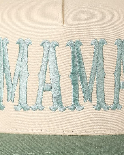 MIRMARU Two-Tone Vintage Canvas Trucker Hats for Men & Women, Adjustable Size Baseball Caps with Trendy Embroidered Design