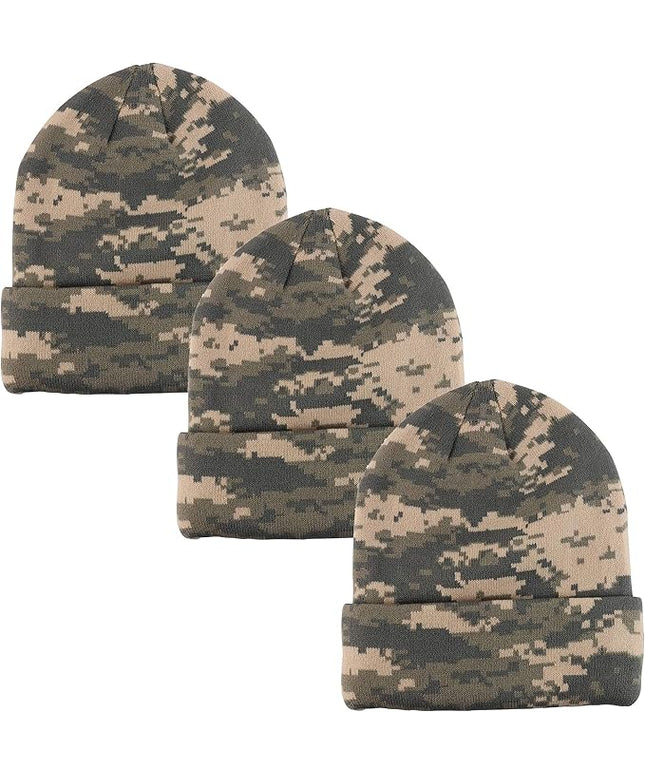 Gelante Unisex Beanie Cap Knitted Warm Solid Color
