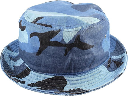 Gelante Solid Color 100% Cotton Bucket Hat for Women and Men Packable Travel Summer Beach Hat