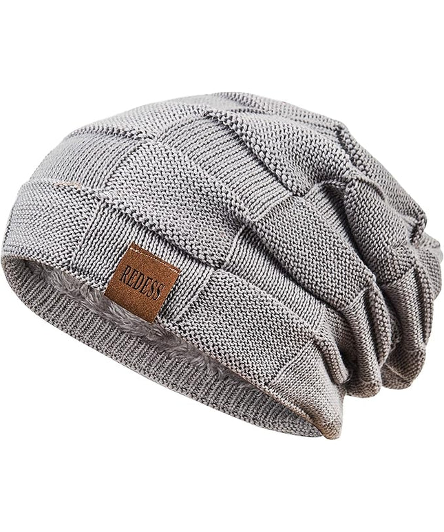 REDESS Beanie Hat for Men and Women Winter Warm Hats Knit Slouchy Thick Skull Cap