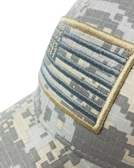 Roytrense Embroidered American Flag Unisex Baseball Cap (100% Cotton)