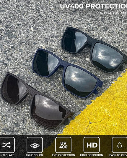 KALIYADI Polarized Sunglasses for Men, Lightweight Sun Glasses with UV Protection for Driving Fishing Golf
