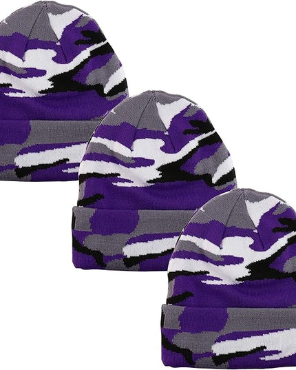 Gelante Unisex Beanie Cap Knitted Warm Solid Color