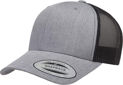 Yupoong Classic Premium Mesh 6 Panel Retro Trucker Cap | Mid Profile Snapback | OSFA | Bulk Pack Available