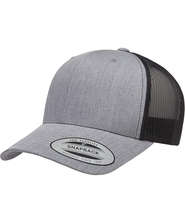 Yupoong Classic Premium Mesh 6 Panel Retro Trucker Cap | Mid Profile Snapback | OSFA | Bulk Pack Available
