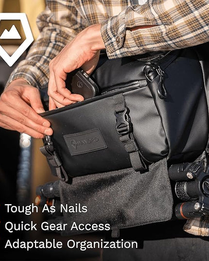 WANDRD ROGUE V1 9L Sling: Compact Camera Sling and Crossbody Bag with Fast Access, 3-Way Carry– Lightweight Everyday Bag Great for Travel, Photography, and Daily Use (Black)