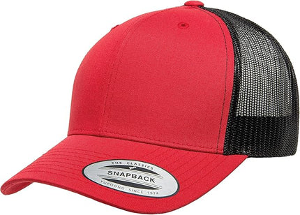Yupoong Classic Premium Mesh 6 Panel Retro Trucker Cap | Mid Profile Snapback | OSFA | Bulk Pack Available