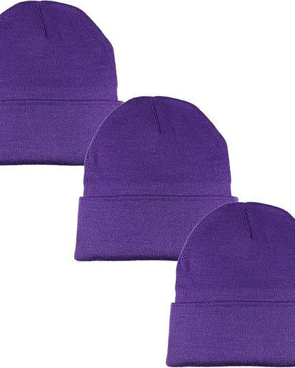 Gelante Unisex Beanie Cap Knitted Warm Solid Color