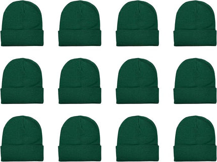 Gelante Unisex Beanie Cap Knitted Warm Solid Color and Multi-Color Multi-Packs