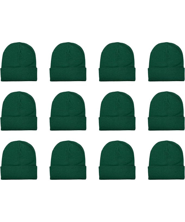 Gelante Unisex Beanie Cap Knitted Warm Solid Color and Multi-Color Multi-Packs