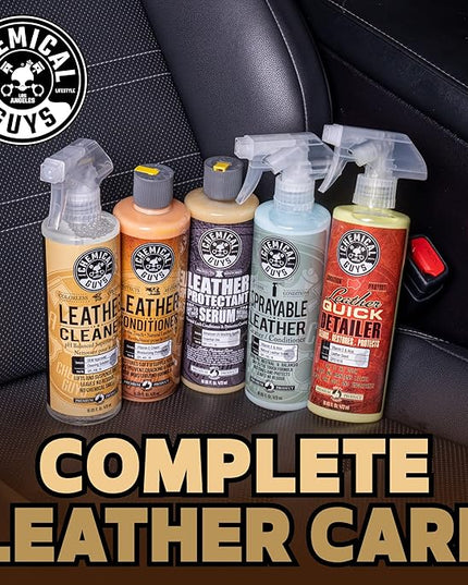 Chemical Guys SPI_208 Colorless and Odorless Leather Cleaner for Car Interiors, Furniture, Apparel, Boots, and More (Works on Natural, Synthetic, Pleather, Faux Leather and More), 128 fl oz (1 Gal)