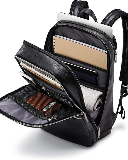 Samsonite Classic Leather Slim Backpack