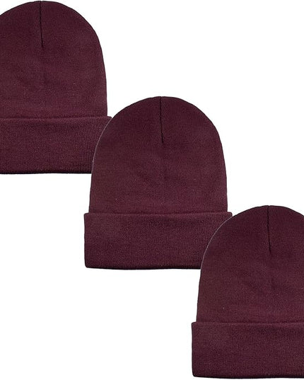 Gelante Unisex Beanie Cap Knitted Warm Solid Color