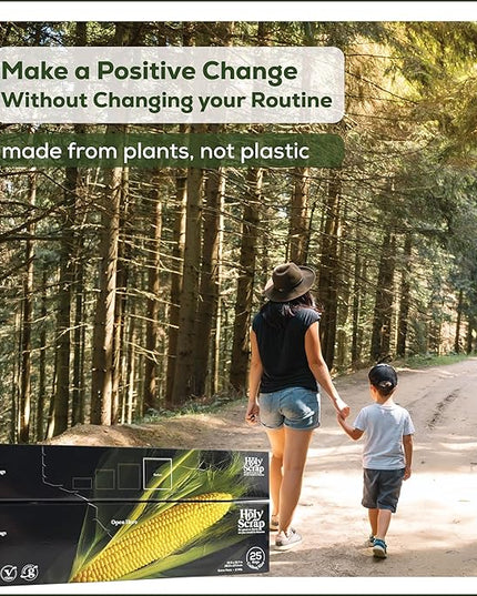 100% Compostable Food Storage Bags 1 GALLON Size - 50 Pack - Resealable Extra Strength Zip Seal Bags Made from Plants, Eco Friendly, Freezer Safe - BPI Certified, OK Compost Home