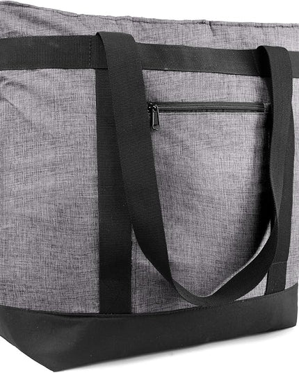 BeeGreen Cooler Bag Soft Leakproof Insulated Tote with Zipper for Beach Travel Grocery