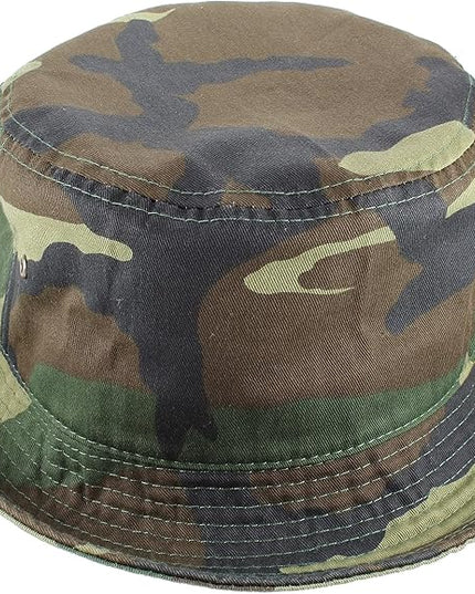 Gelante Solid Color 100% Cotton Bucket Hat for Women and Men Packable Travel Summer Beach Hat