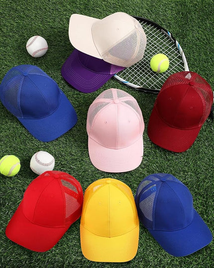 Coume Mesh Trucker Hats Bulk Sublimation Blank DIY Baseball Unisex Caps for Business Embroidery Sport Party Gift