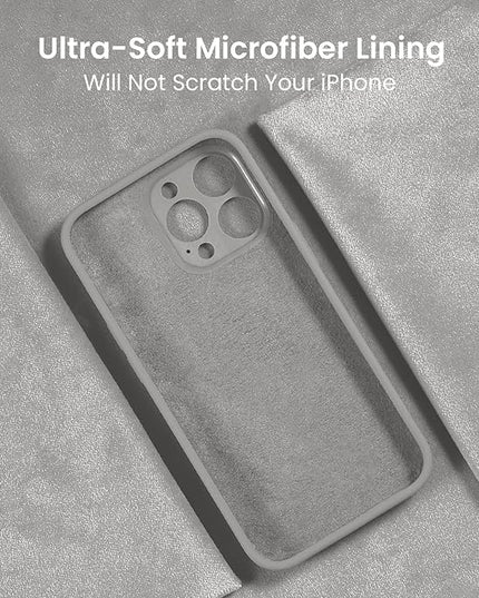 FireNova Designed for iPhone 16 Pro Max Case, Silicone Upgraded [Camera Protection] Phone Case with [2 Screen Protectors], Soft Anti-Scratch Microfiber Lining Inside, 2024, Natural Titanium