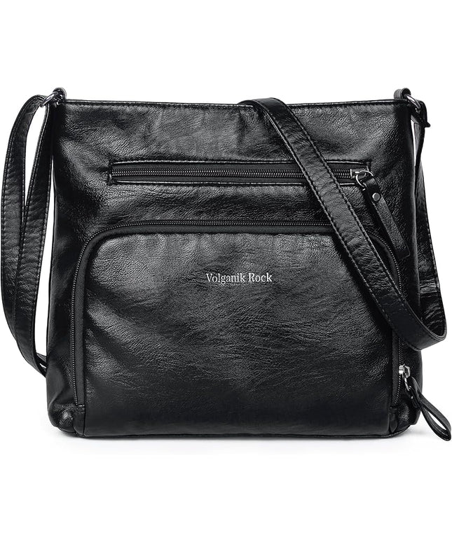 Crossbody Purses for Women Soft Vegan Leather Cross Body Handbag Lightweight Medium Shoulder Purse Travel Casual Bag