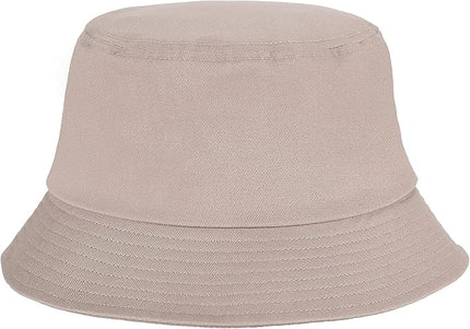 Umeepar Unisex Cotton Packable Bucket Hat Sun Hat Plain Colors for Men Women