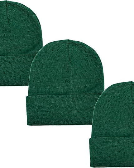 Gelante Unisex Beanie Cap Knitted Warm Solid Color