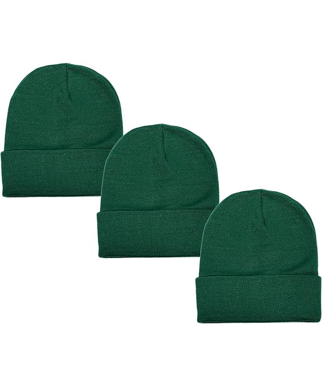 Gelante Unisex Beanie Cap Knitted Warm Solid Color