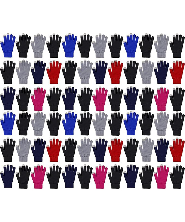 Wholesale Winter Gloves Beanies, Warm Thick Thermal Bulk Case Pack Unisex Men Women