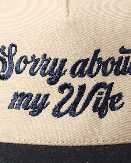 MIRMARU Two-Tone Vintage Canvas Trucker Hats for Men & Women, Adjustable Size Baseball Caps with Trendy Embroidered Design