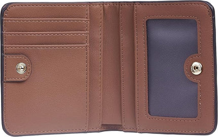 Toughergun Women’s Small Slim Leather Wallet with RFID Protection, Compact Bifold Mini Purse with Clear ID Window