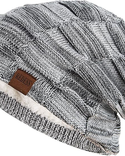 REDESS Beanie Hat for Men and Women Winter Warm Hats Knit Slouchy Thick Skull Cap