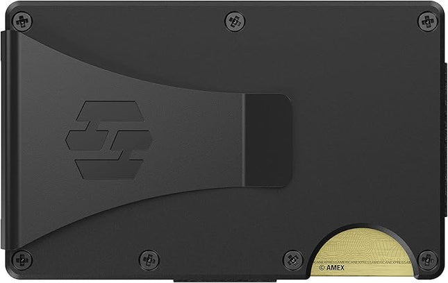 Hayvenhurst Wallet For Men - Reinvented Design Men's Wallet - Slim, Minimalistic & Seamless Card Case, Blocks RFID Scanners, Holds 12 Cards (Obsidian)