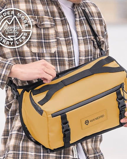 WANDRD ROGUE V1 9L Sling: Compact Camera Sling and Crossbody Bag with Fast Access, 3-Way Carry– Lightweight Everyday Bag Great for Travel, Photography, and Daily Use (Dallol Yellow)