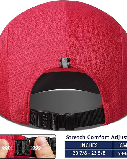 GADIEMKENSD Women's Race Day Running Cap Performance Mesh Hat - Excellent Ventilation, Lightweight, Reflective Safety