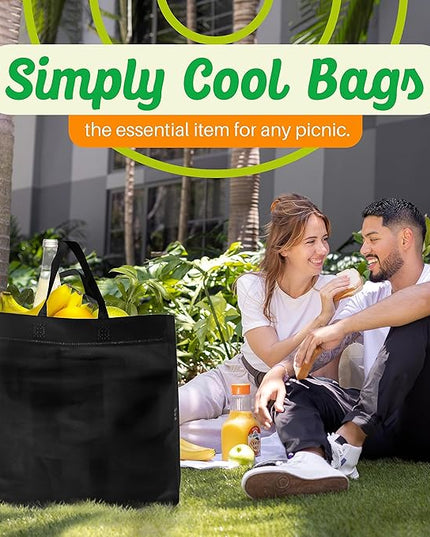 Simply Cool Reusable Grocery Bags Eco-Friendly - Reusable Shopping Bags, Heavy Duty Grocery Bags, Foldable, Tote Bags Bulk