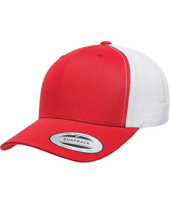 Yupoong Classic Premium Mesh 6 Panel Retro Trucker Cap | Mid Profile Snapback | OSFA | Bulk Pack Available